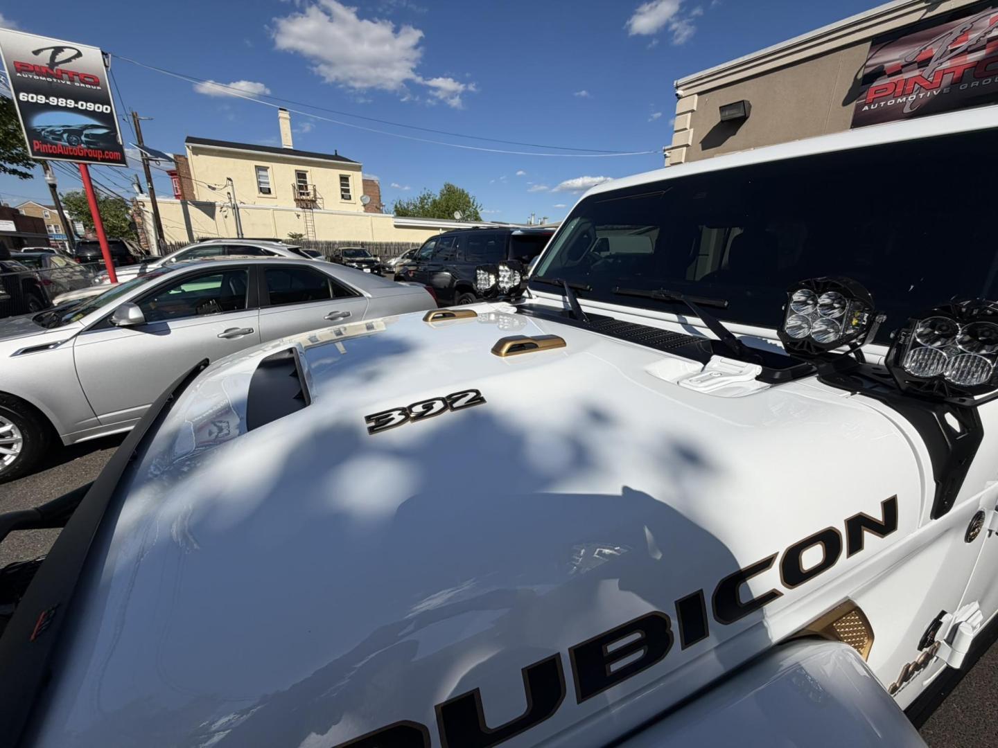 2024 White /Red Jeep Wrangler Rubicon 392 (1C4RJXSJ4RW) with an 6.4L V8 DOHC 32V engine, 6M transmission, located at 1018 Brunswick Ave, Trenton, NJ, 08638, (609) 989-0900, 40.240086, -74.748085 - WOW! WOW! WOW! This Rubicon is one Badass Jeep! Loaded w options and close to $20k in custom upgrades including LED Baja Design Lights, Borla exhaust, 20" Fuel wheels on 37" tires, custom front bumper and power dropdown running boards! This Jeep has been fully ceramic coated and tinted w/ windshield - Photo#6