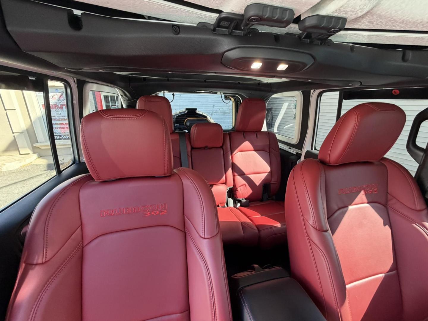 2024 White /Red Jeep Wrangler Rubicon 392 (1C4RJXSJ4RW) with an 6.4L V8 DOHC 32V engine, 6M transmission, located at 1018 Brunswick Ave, Trenton, NJ, 08638, (609) 989-0900, 40.240086, -74.748085 - WOW! WOW! WOW! This Rubicon is one Badass Jeep! Loaded w options and close to $20k in custom upgrades including LED Baja Design Lights, Borla exhaust, 20" Fuel wheels on 37" tires, custom front bumper and power dropdown running boards! This Jeep has been fully ceramic coated and tinted w/ windshield - Photo#36