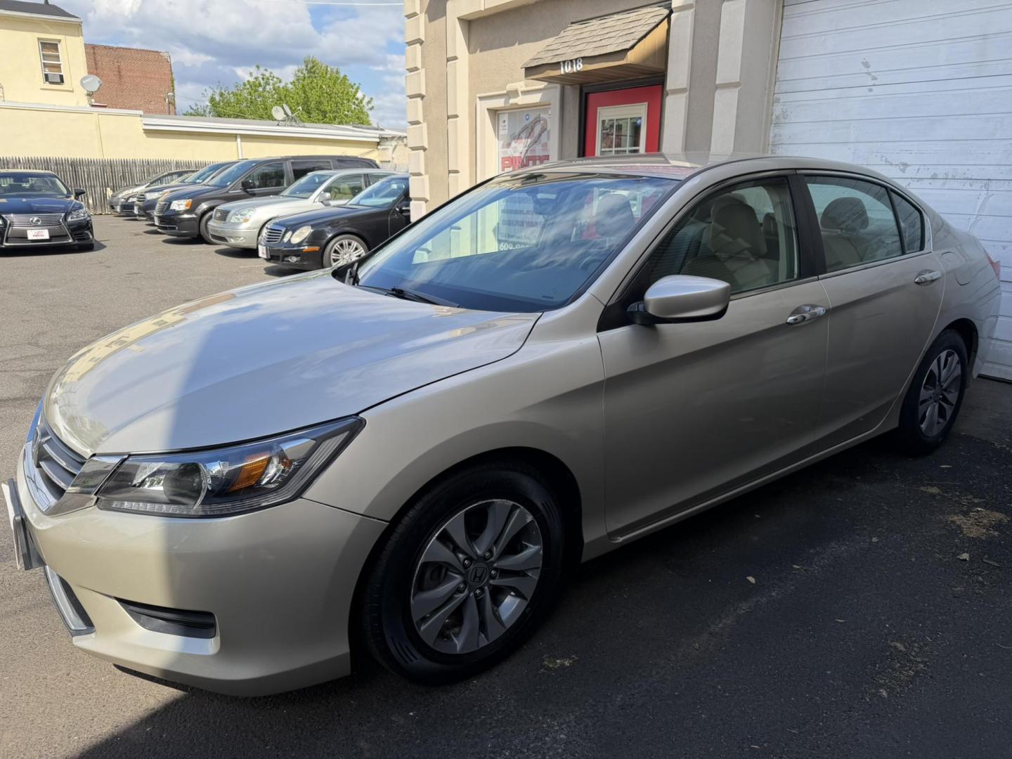 2014 Gold /beige Honda Accord LX Sedan CVT (1HGCR2F39EA) with an 2.4L L4 DOHC 16V engine, Continuously Variable Transmission transmission, located at 1018 Brunswick Ave, Trenton, NJ, 08638, (609) 989-0900, 40.240086, -74.748085 - Here is a really nice 2 owner Honda Accord that has been regularly serviced! Great reliability and super clean vehicle. Recently detailed and ready to go! Please call Anthony to set up an appt. ASAP as this Honda will not last long at all! 609-273-5100 - Photo#2
