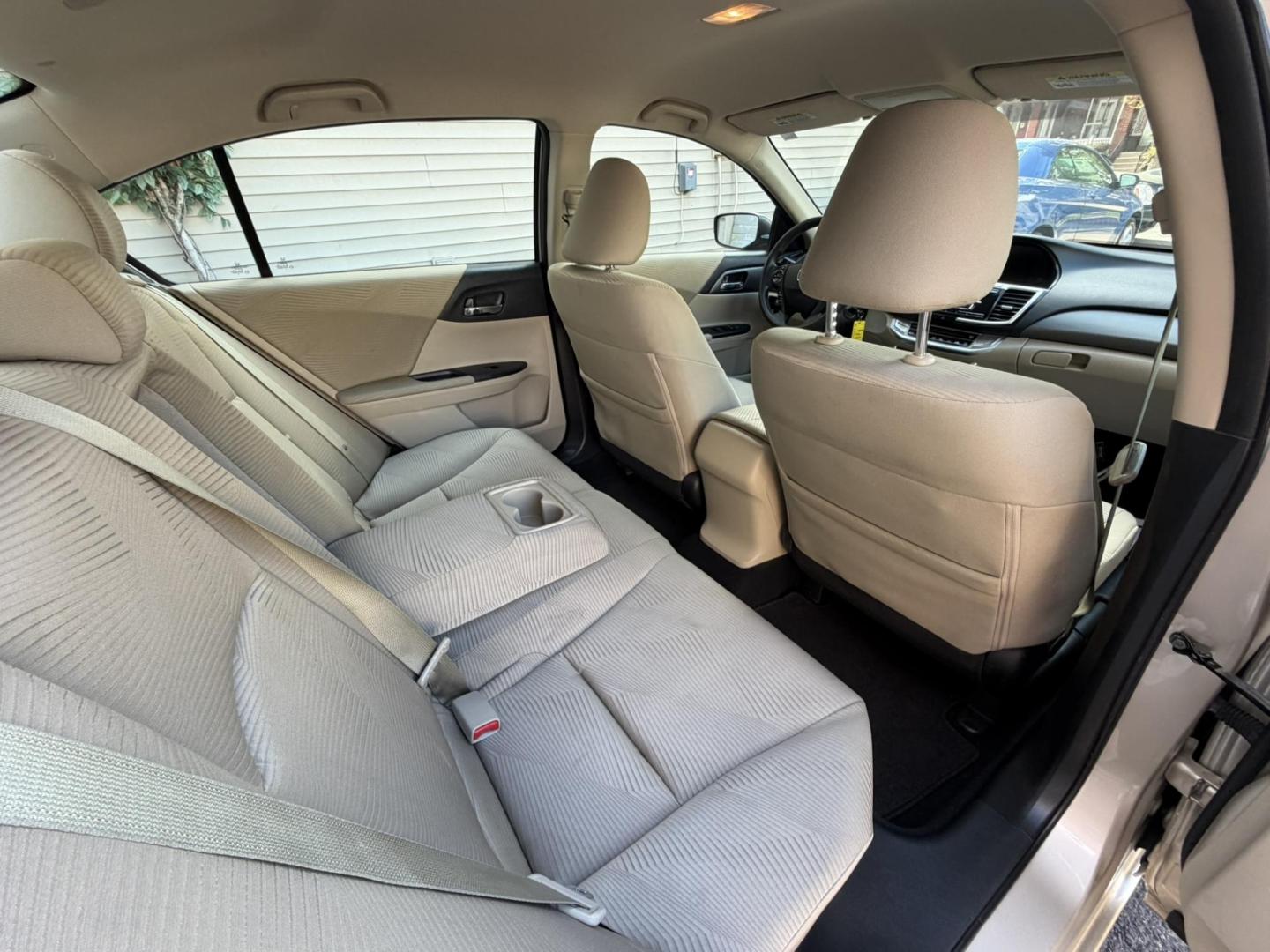 2014 Gold /beige Honda Accord LX Sedan CVT (1HGCR2F39EA) with an 2.4L L4 DOHC 16V engine, Continuously Variable Transmission transmission, located at 1018 Brunswick Ave, Trenton, NJ, 08638, (609) 989-0900, 40.240086, -74.748085 - Here is a really nice 2 owner Honda Accord that has been regularly serviced! Great reliability and super clean vehicle. Recently detailed and ready to go! Please call Anthony to set up an appt. ASAP as this Honda will not last long at all! 609-273-5100 - Photo#13