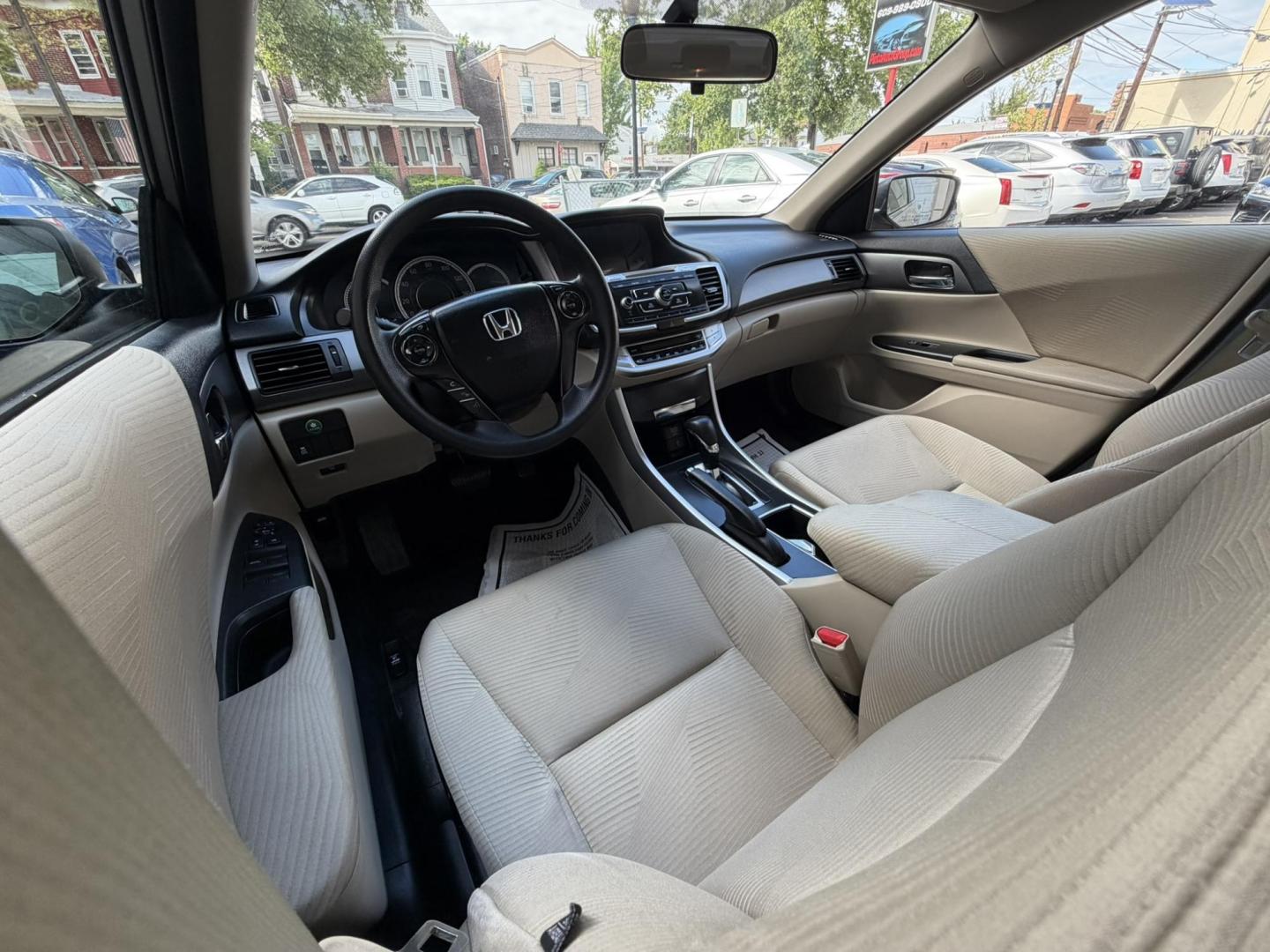 2014 Gold /beige Honda Accord LX Sedan CVT (1HGCR2F39EA) with an 2.4L L4 DOHC 16V engine, Continuously Variable Transmission transmission, located at 1018 Brunswick Ave, Trenton, NJ, 08638, (609) 989-0900, 40.240086, -74.748085 - Here is a really nice 2 owner Honda Accord that has been regularly serviced! Great reliability and super clean vehicle. Recently detailed and ready to go! Please call Anthony to set up an appt. ASAP as this Honda will not last long at all! 609-273-5100 - Photo#19