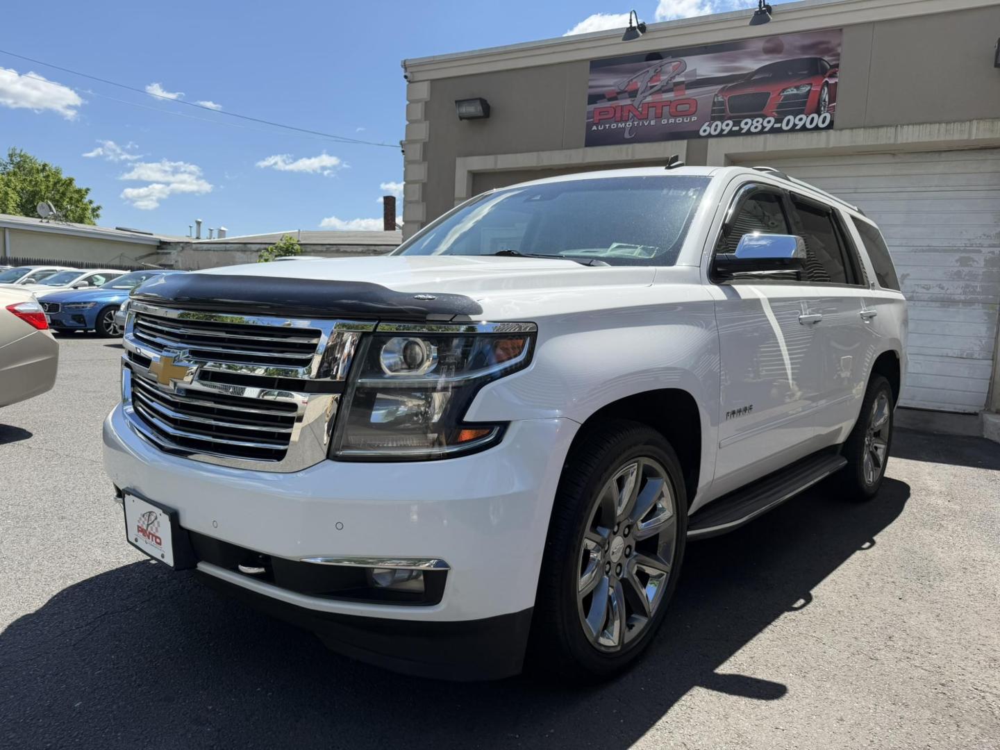2015 White /Tan Chevrolet Tahoe LTZ 4WD (1GNSKCKC6FR) with an 5.3L V8 OHV 16V engine, 6-Speed Automatic transmission, located at 1018 Brunswick Ave, Trenton, NJ, 08638, (609) 989-0900, 40.240086, -74.748085 - Photo#4