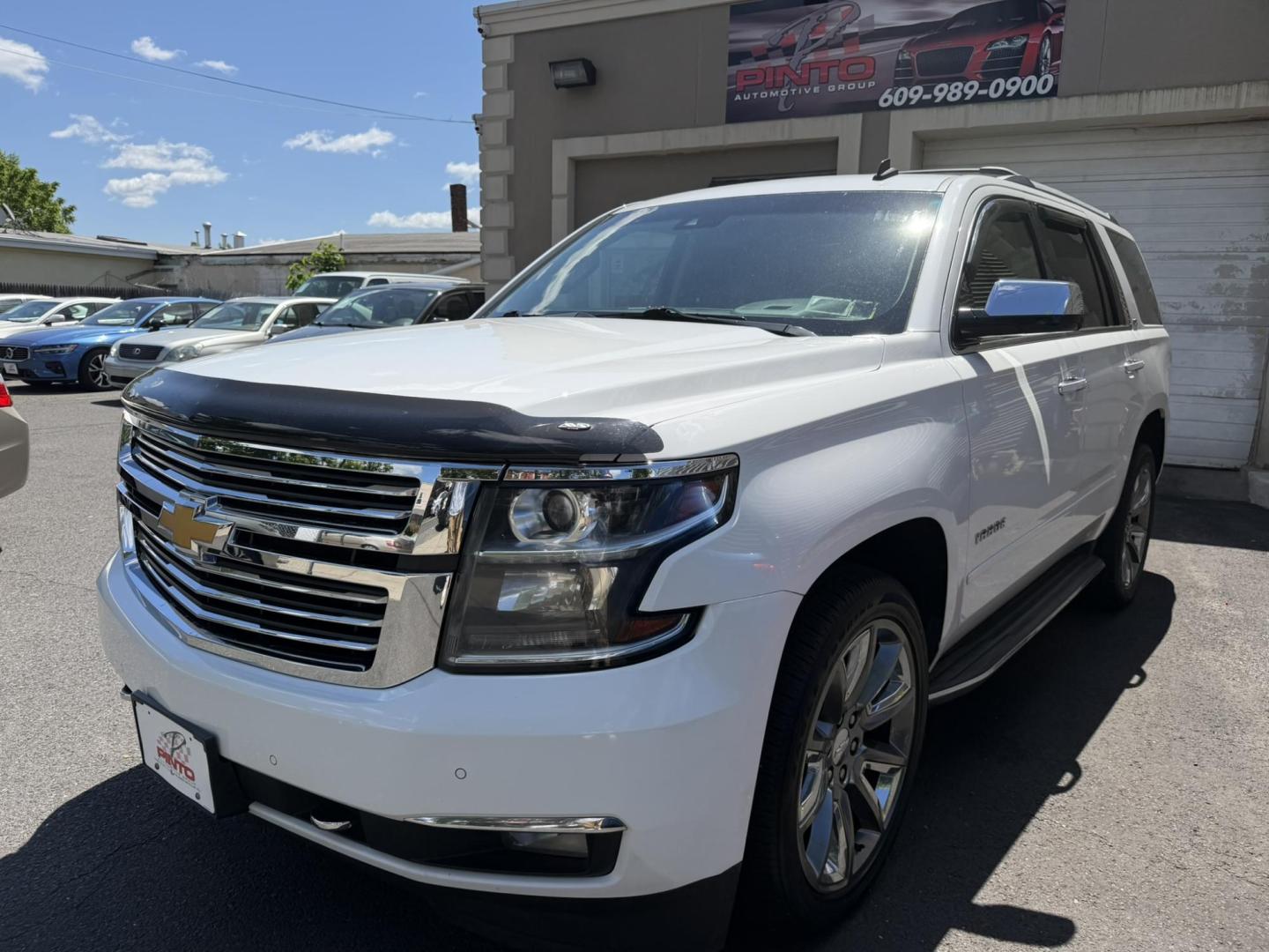2015 White /Tan Chevrolet Tahoe LTZ 4WD (1GNSKCKC6FR) with an 5.3L V8 OHV 16V engine, 6-Speed Automatic transmission, located at 1018 Brunswick Ave, Trenton, NJ, 08638, (609) 989-0900, 40.240086, -74.748085 - Photo#10