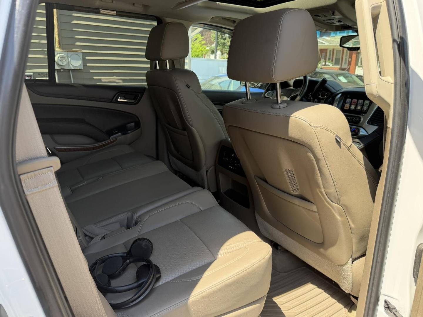 2015 White /Tan Chevrolet Tahoe LTZ 4WD (1GNSKCKC6FR) with an 5.3L V8 OHV 16V engine, 6-Speed Automatic transmission, located at 1018 Brunswick Ave, Trenton, NJ, 08638, (609) 989-0900, 40.240086, -74.748085 - Photo#22