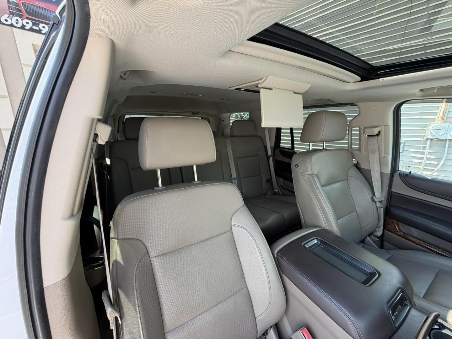 2015 White /Tan Chevrolet Tahoe LTZ 4WD (1GNSKCKC6FR) with an 5.3L V8 OHV 16V engine, 6-Speed Automatic transmission, located at 1018 Brunswick Ave, Trenton, NJ, 08638, (609) 989-0900, 40.240086, -74.748085 - Photo#30