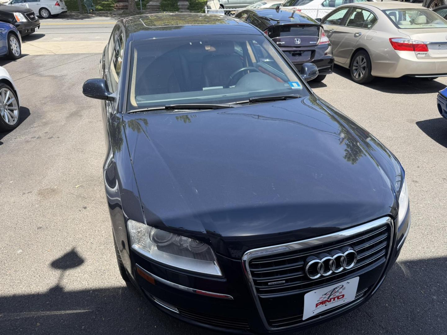 2008 BLUE /Tan Leather Audi A8 L (WAUMV94E88N) with an 4.2L V8 DOHC 40V engine, 6-Speed Automatic Overdrive transmission, located at 1018 Brunswick Ave, Trenton, NJ, 08638, (609) 989-0900, 40.240086, -74.748085- Photo#4