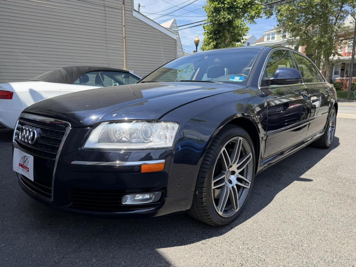 2008 BLUE /Tan Leather Audi A8 L (WAUMV94E88N) with an 4.2L V8 DOHC 40V engine, 6-Speed Automatic Overdrive transmission, located at 1018 Brunswick Ave, Trenton, NJ, 08638, (609) 989-0900, 40.240086, -74.748085- Photo#3