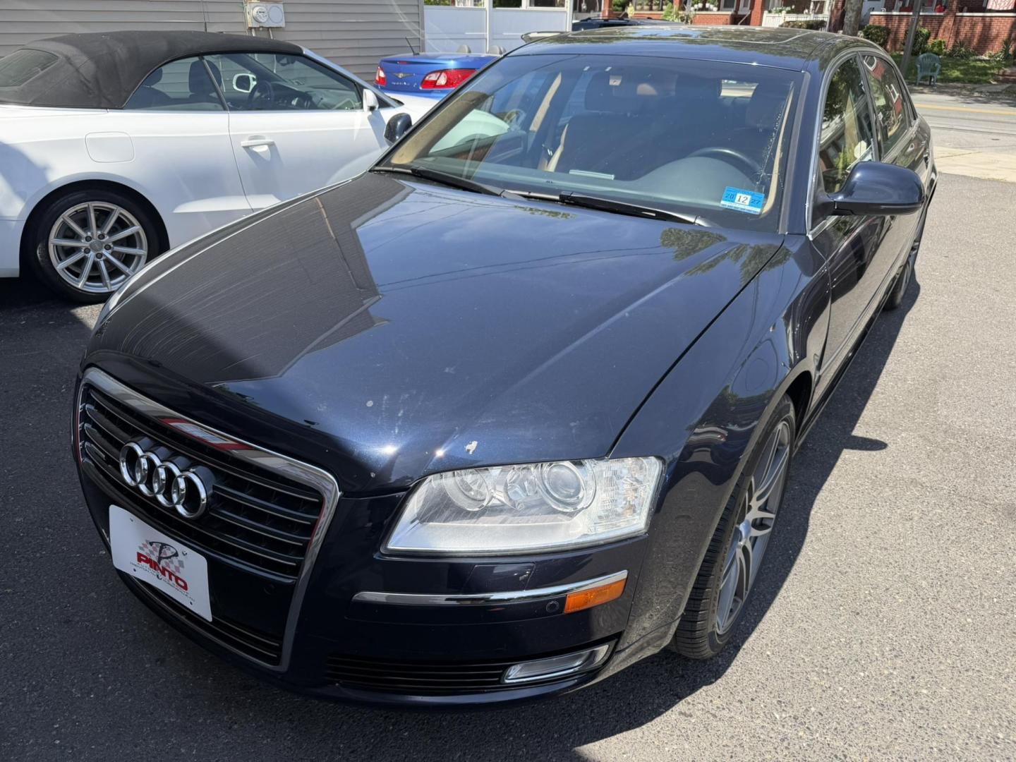 2008 BLUE /Tan Leather Audi A8 L (WAUMV94E88N) with an 4.2L V8 DOHC 40V engine, 6-Speed Automatic Overdrive transmission, located at 1018 Brunswick Ave, Trenton, NJ, 08638, (609) 989-0900, 40.240086, -74.748085- Photo#7