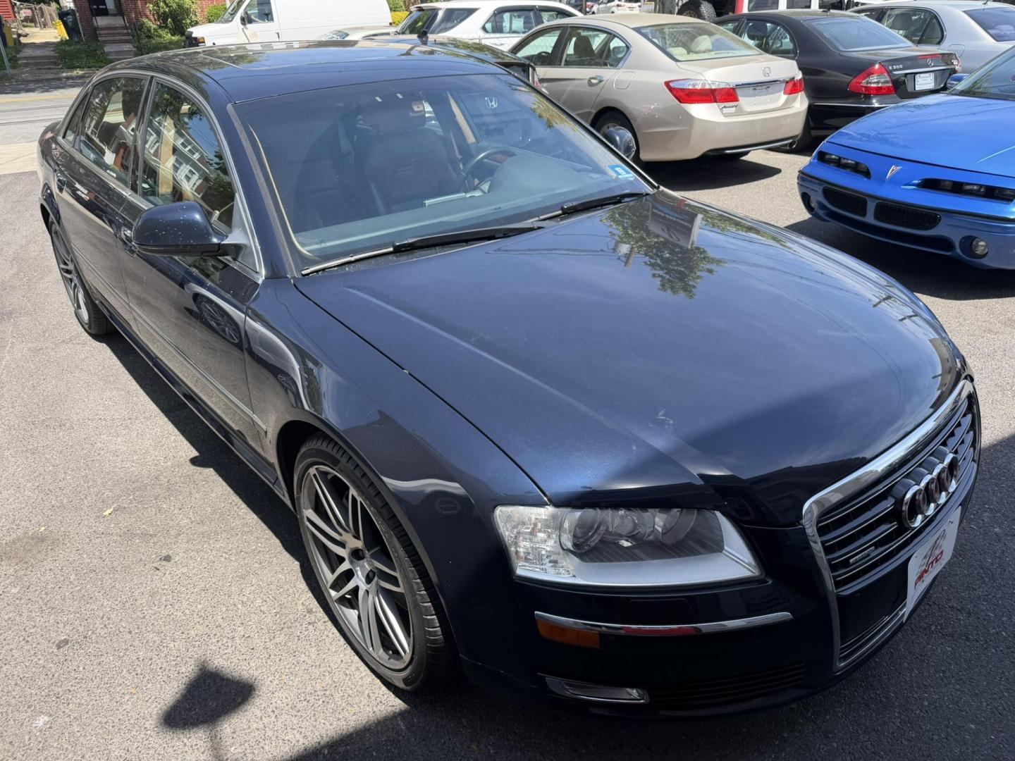 2008 BLUE /Tan Leather Audi A8 L (WAUMV94E88N) with an 4.2L V8 DOHC 40V engine, 6-Speed Automatic Overdrive transmission, located at 1018 Brunswick Ave, Trenton, NJ, 08638, (609) 989-0900, 40.240086, -74.748085- Photo#1
