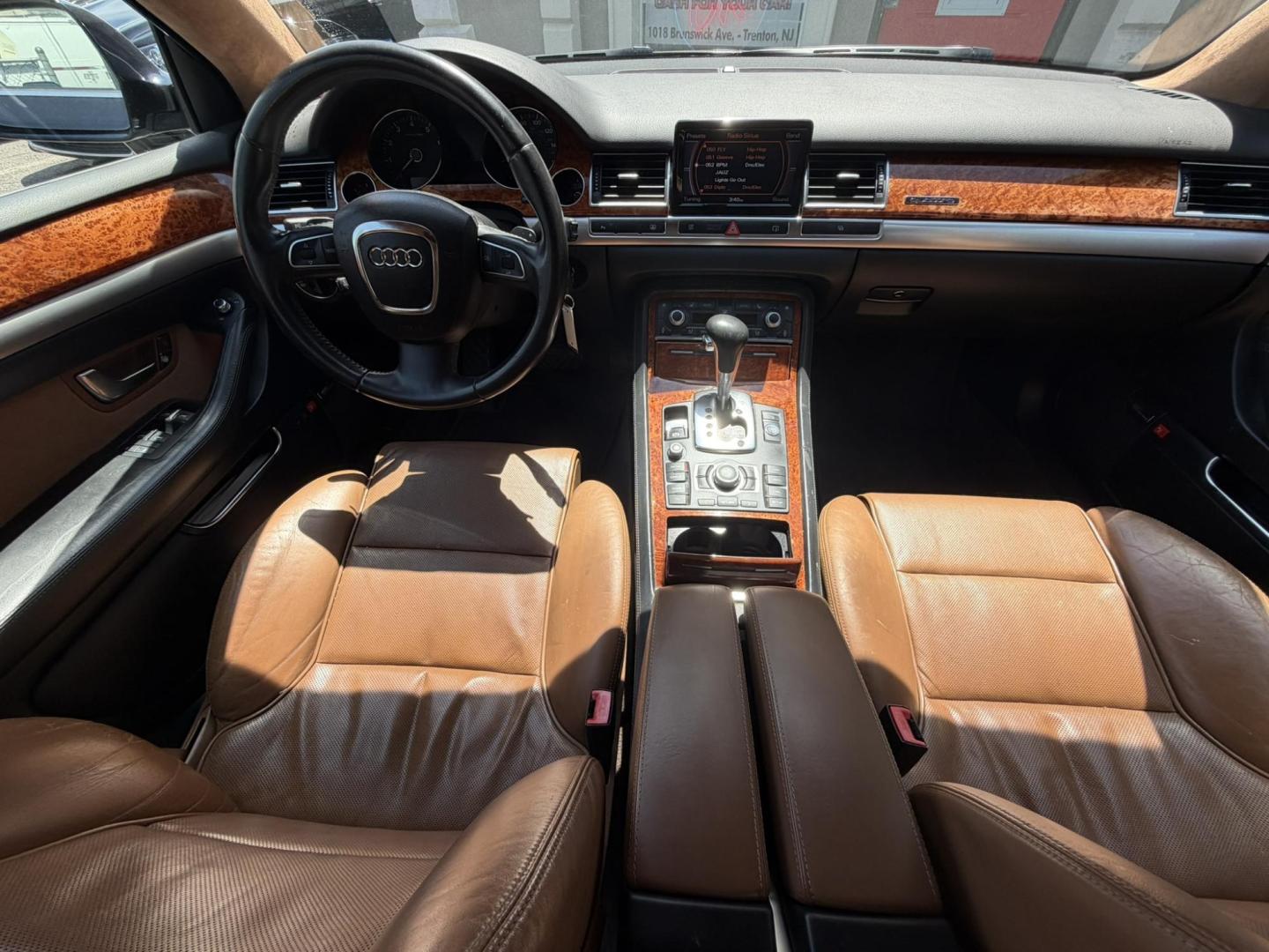 2008 BLUE /Tan Leather Audi A8 L (WAUMV94E88N) with an 4.2L V8 DOHC 40V engine, 6-Speed Automatic Overdrive transmission, located at 1018 Brunswick Ave, Trenton, NJ, 08638, (609) 989-0900, 40.240086, -74.748085- Photo#9