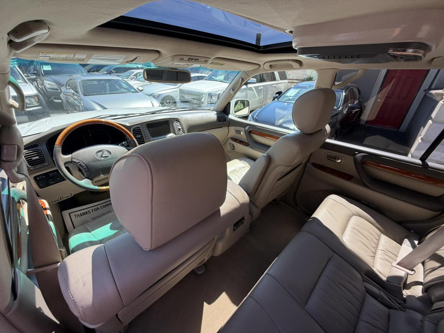 2004 White /Tan Leather Lexus LX 470 Sport Utility (JTJHT00W043) with an 4.7L V8 DOHC 32V engine, 5-Speed Automatic Overdrive transmission, located at 1018 Brunswick Ave, Trenton, NJ, 08638, (609) 989-0900, 40.240086, -74.748085 - Here is a really Rare 1 owner Lexus SUV! Freshly detailed and serviced and ready for another 100k or more miles! Lots of consistent service history on this LX470! Please call Anthony to set an appt. as this will not last long on the lot! 609-273-5100- Photo#43