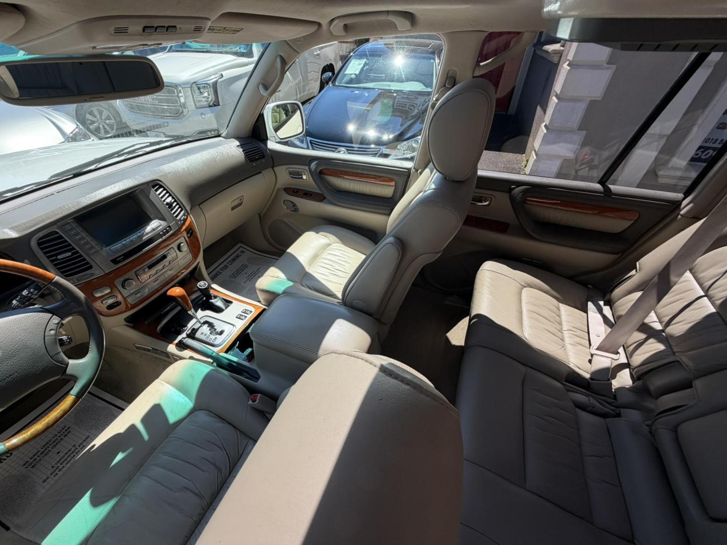 2004 White /Tan Leather Lexus LX 470 Sport Utility (JTJHT00W043) with an 4.7L V8 DOHC 32V engine, 5-Speed Automatic Overdrive transmission, located at 1018 Brunswick Ave, Trenton, NJ, 08638, (609) 989-0900, 40.240086, -74.748085 - Here is a really Rare 1 owner Lexus SUV! Freshly detailed and serviced and ready for another 100k or more miles! Lots of consistent service history on this LX470! Please call Anthony to set an appt. as this will not last long on the lot! 609-273-5100- Photo#46
