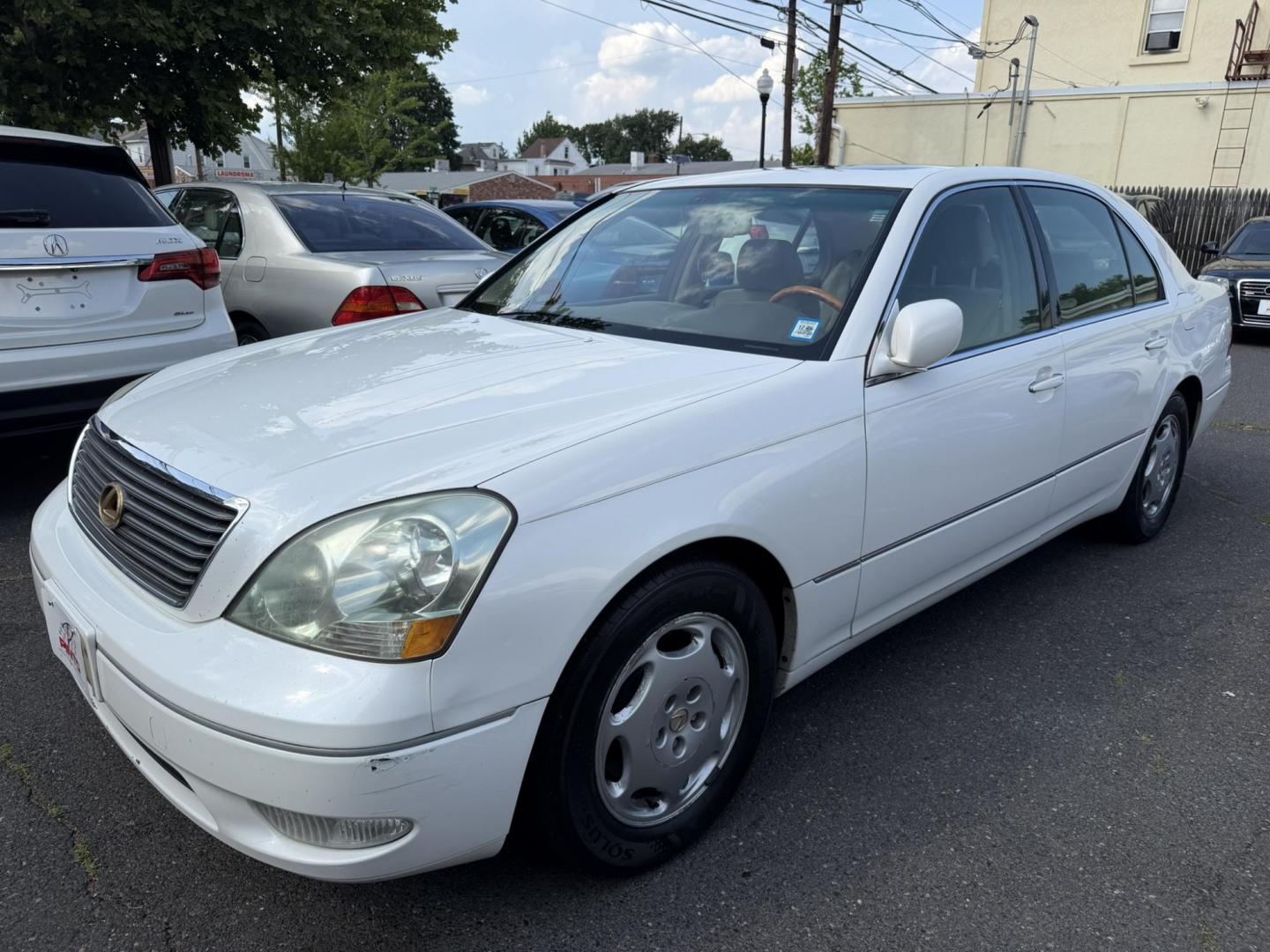 2001 White /beige Lexus LS 430 Sedan (JTHBN30F610) with an 4.3L V8 DOHC 32V engine, 5-Speed Automatic Overdrive transmission, located at 1018 Brunswick Ave, Trenton, NJ, 08638, (609) 989-0900, 40.240086, -74.748085 - Here is an old school Lexus LS that still runs and drives like new! Serviced up and ready to go for another 100k miles! Please call Anthony to set up appt. to see and drive 609-273-5100 - Photo#1
