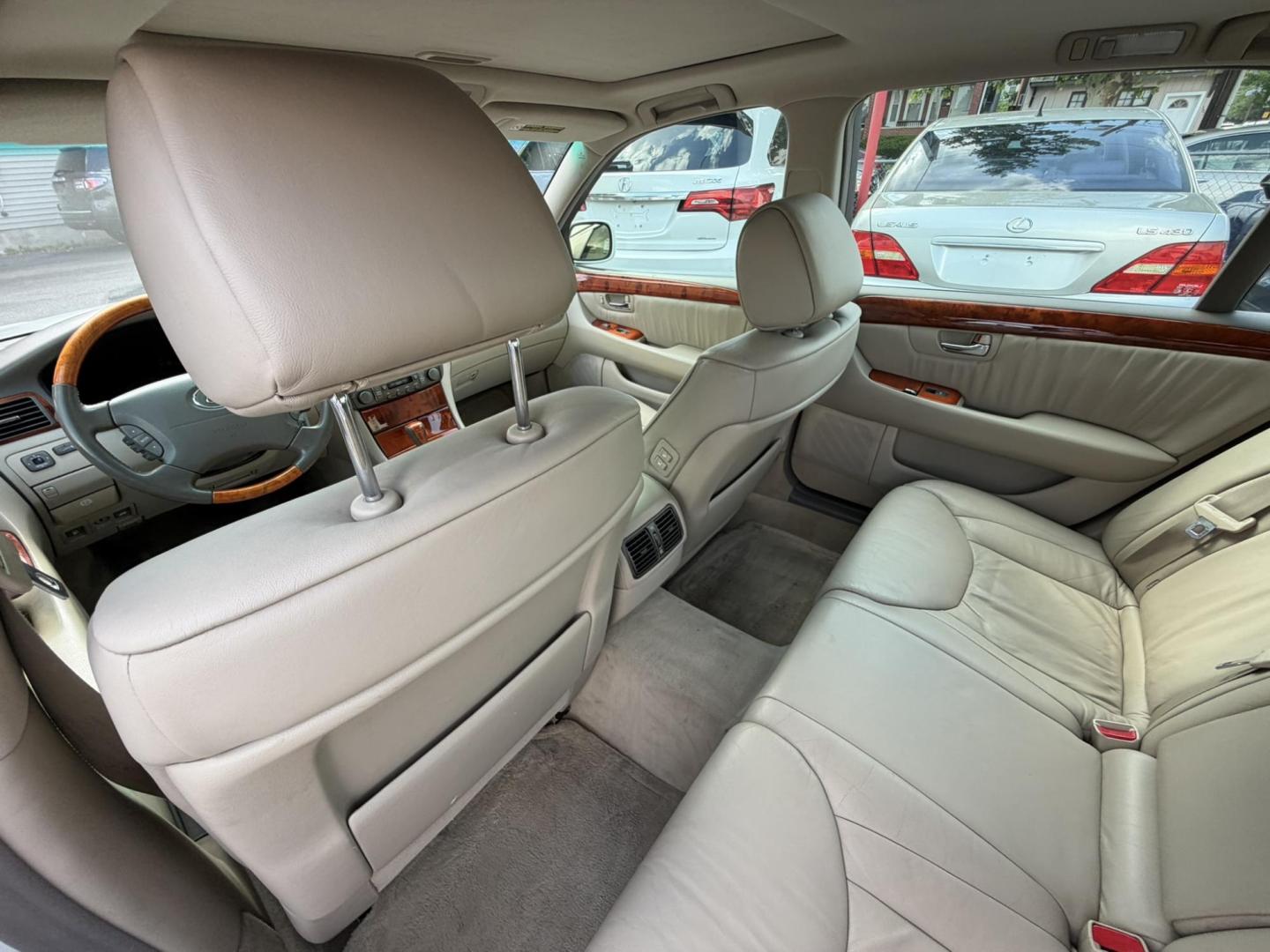 2001 White /beige Lexus LS 430 Sedan (JTHBN30F610) with an 4.3L V8 DOHC 32V engine, 5-Speed Automatic Overdrive transmission, located at 1018 Brunswick Ave, Trenton, NJ, 08638, (609) 989-0900, 40.240086, -74.748085 - Here is an old school Lexus LS that still runs and drives like new! Serviced up and ready to go for another 100k miles! Please call Anthony to set up appt. to see and drive 609-273-5100 - Photo#13