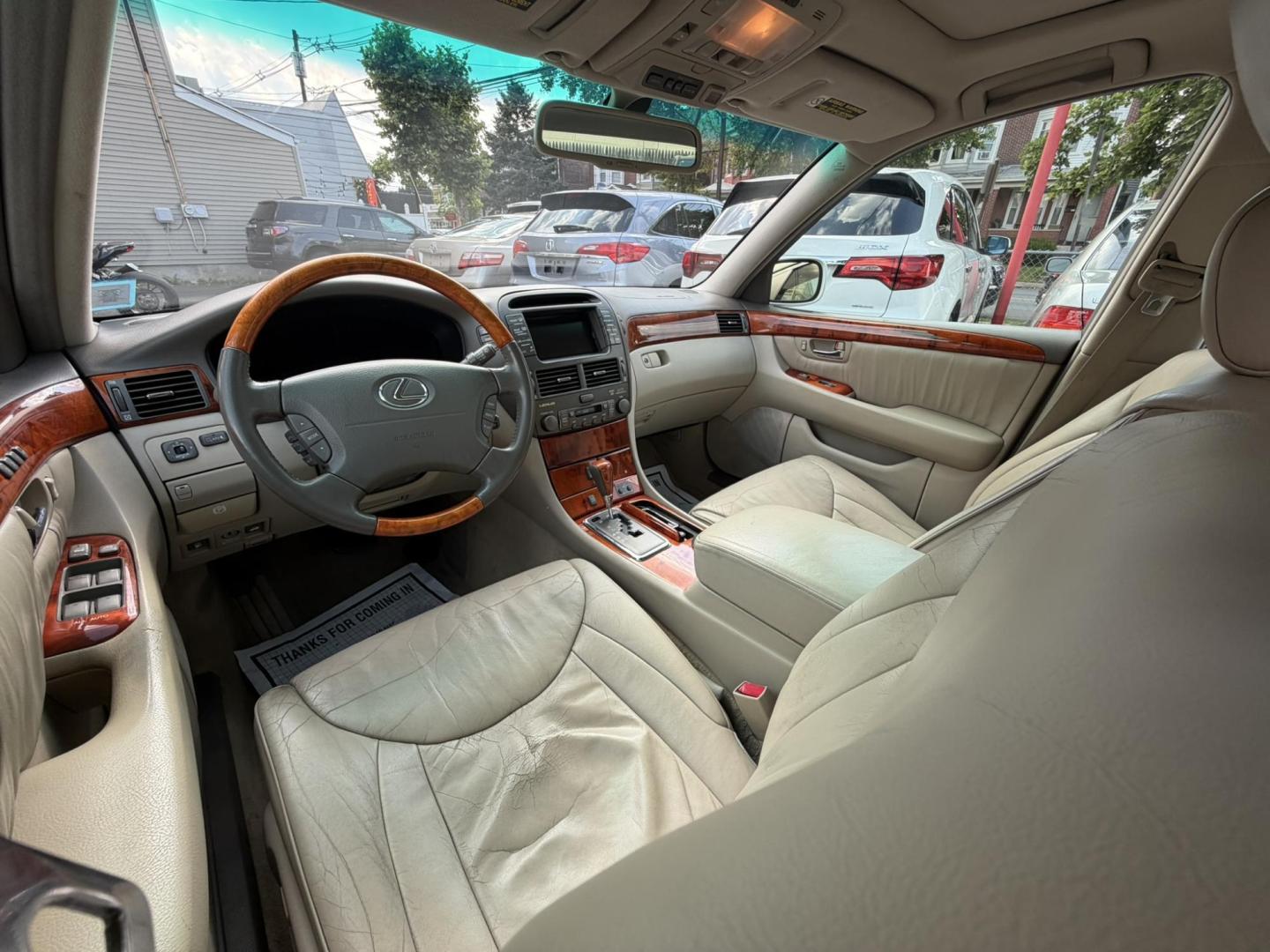 2001 White /beige Lexus LS 430 Sedan (JTHBN30F610) with an 4.3L V8 DOHC 32V engine, 5-Speed Automatic Overdrive transmission, located at 1018 Brunswick Ave, Trenton, NJ, 08638, (609) 989-0900, 40.240086, -74.748085 - Here is an old school Lexus LS that still runs and drives like new! Serviced up and ready to go for another 100k miles! Please call Anthony to set up appt. to see and drive 609-273-5100 - Photo#14
