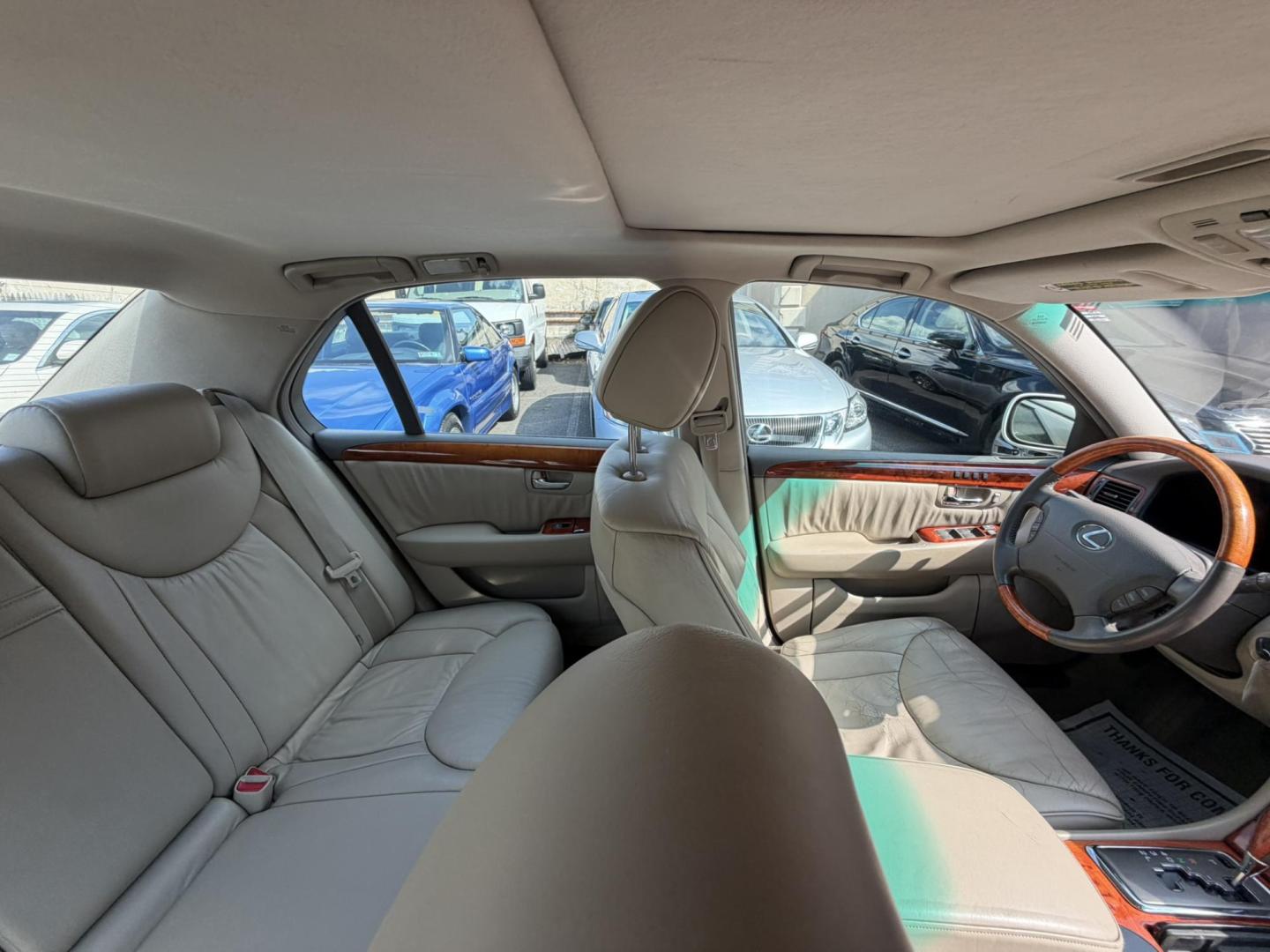 2001 White /beige Lexus LS 430 Sedan (JTHBN30F610) with an 4.3L V8 DOHC 32V engine, 5-Speed Automatic Overdrive transmission, located at 1018 Brunswick Ave, Trenton, NJ, 08638, (609) 989-0900, 40.240086, -74.748085 - Here is an old school Lexus LS that still runs and drives like new! Serviced up and ready to go for another 100k miles! Please call Anthony to set up appt. to see and drive 609-273-5100 - Photo#18