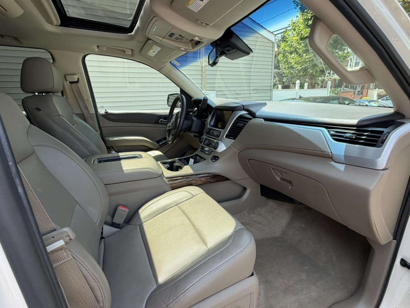 2015 White /Tan GMC Yukon SLT 4WD (1GKS2BKC6FR) with an 5.3L V8 OHV 16V FFV engine, 6-Speed Automatic transmission, located at 1018 Brunswick Ave, Trenton, NJ, 08638, (609) 989-0900, 40.240086, -74.748085 - Here is a super clean and well serviced up GMC Yukon! Fully Loaded and a great color combo for the exterior and interior of this SUV. A must see and drive ASAP as this vehicle will not last long at all, please call Anthony to set up an appt. 609-273-5100- Photo#28