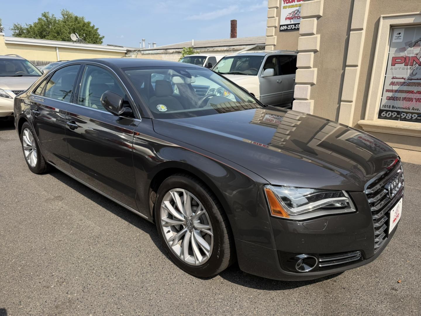 2011 GRAY /Gray Leather Audi A8 4.2 quattro (WAUAVAFD4BN) with an 4.2L V8 DOHC 40V engine, 6-Speed Automatic transmission, located at 1018 Brunswick Ave, Trenton, NJ, 08638, (609) 989-0900, 40.240086, -74.748085 - Well folks, here is a real unicorn! A super clean A-8 L that has been garage kept and maintained throughout its time! Just detailed and in "Like new" condition, a must see and drive to appreciate, financing available, please call Anthony to set up an appt. 609-273-5100- Photo#2