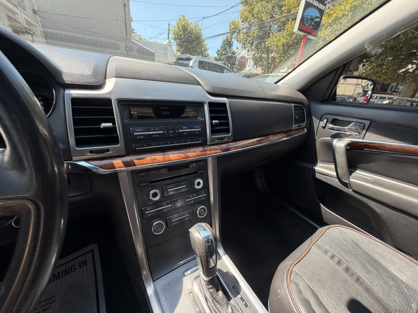 2012 /Black Leather Lincoln MKZ FWD (3LNHL2GC2CR) with an 3.5L V6 DOHC 24V engine, 6A transmission, located at 1018 Brunswick Ave, Trenton, NJ, 08638, (609) 989-0900, 40.240086, -74.748085- Photo#11
